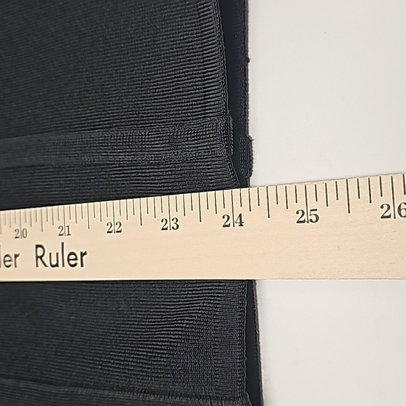 Guess Dress medium BodyCon Black  Lattice Stitching on side panels club wear - Picture 4 of 11